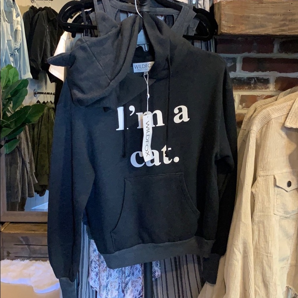 NWT Wildfox I’m a Cat Hoodie